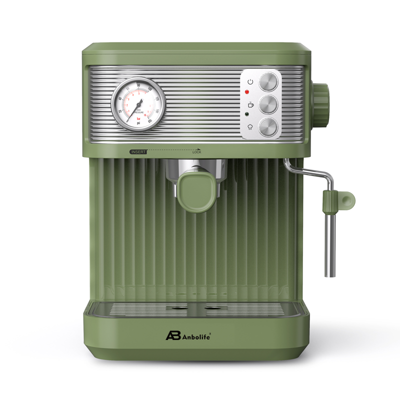 Commercial Espresso Machine - Neue, leistungsstarke 20-Bar-Espressomaschine mit zwei Brühgruppen,