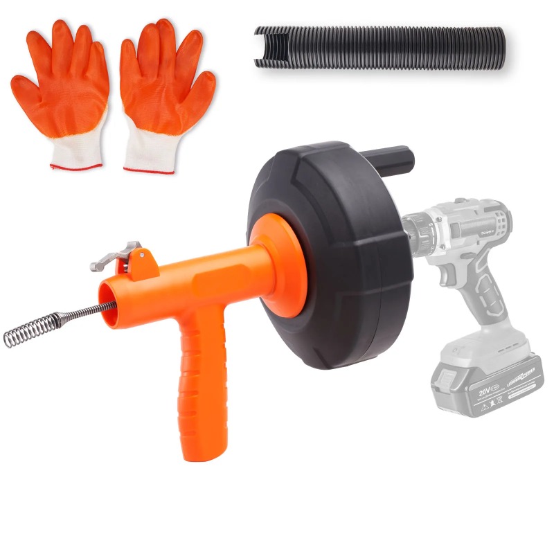 Commercial Kitchen Youtube - Abflussreinigungsmaschine 25FT Automatischer Rohrreiniger Verstopfungslöser Toiletten-