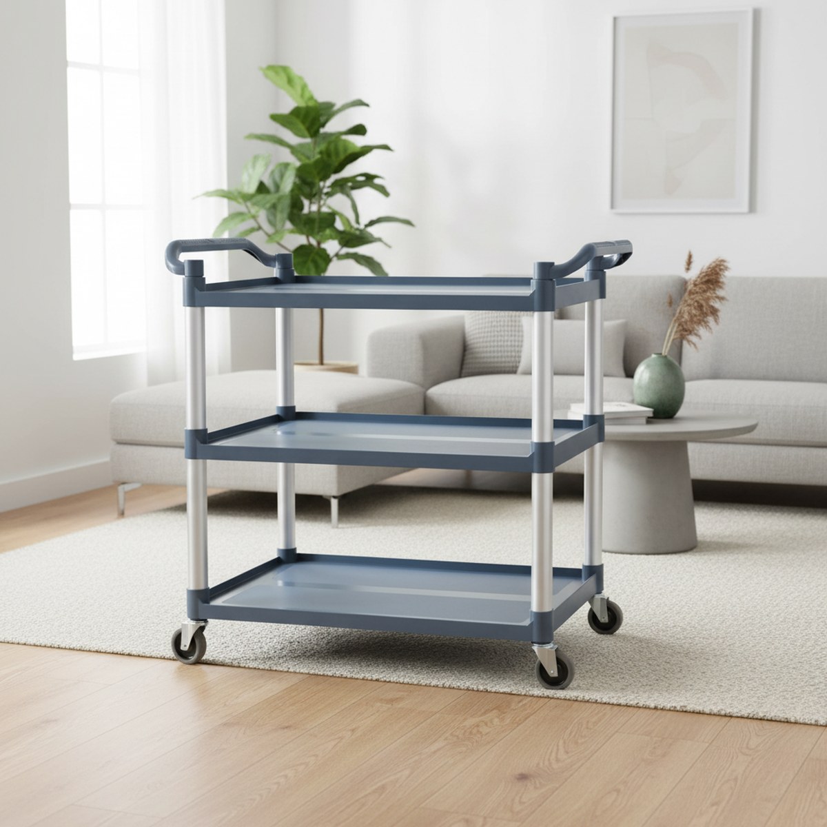 Commercial Kitchen Usa - 3-stufiger Rollwagen, mittlere Größe, robust, für