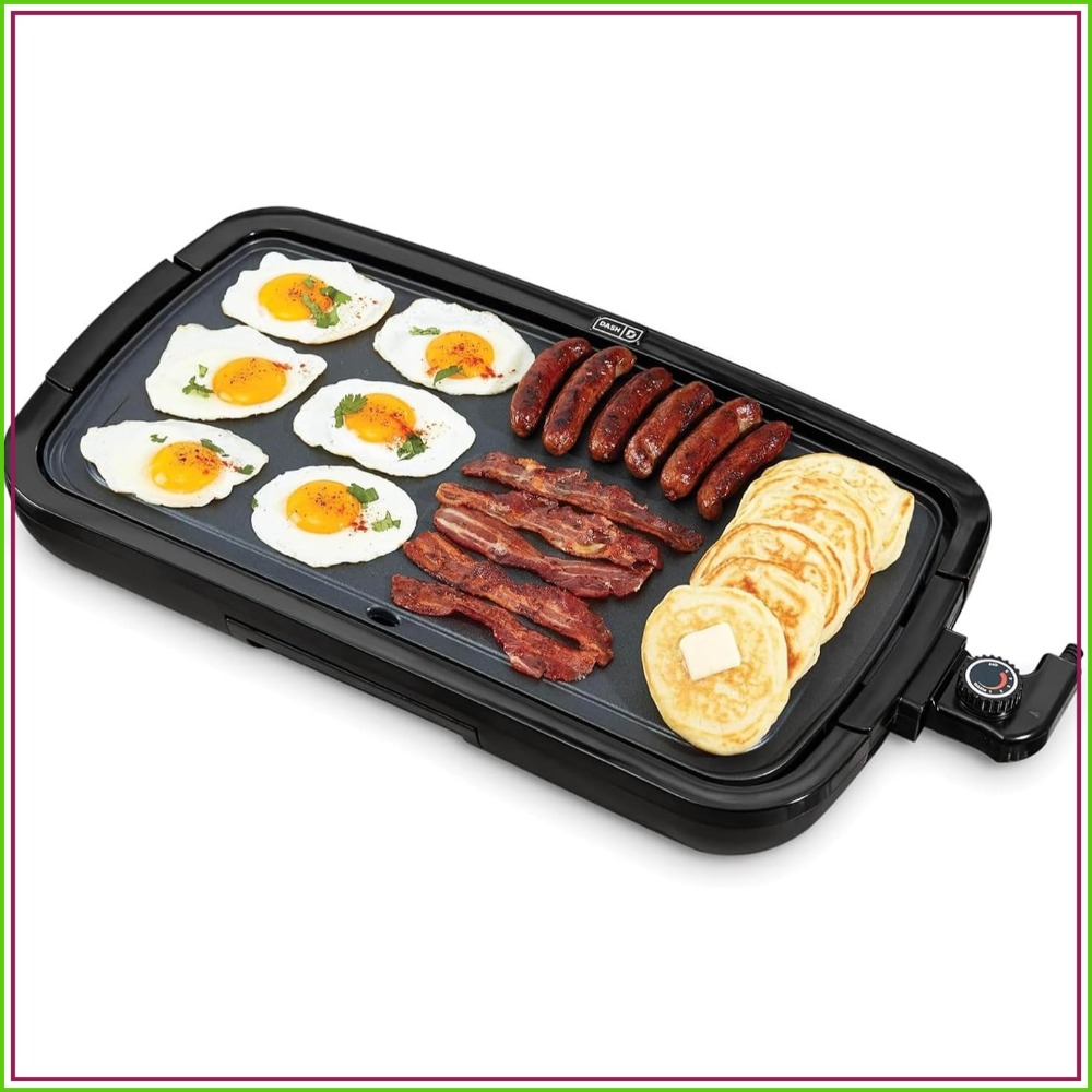 Electric Griddle Flat Top - Elektrische Grillplatte mit abnehmbarer Antihaftbeschichtung, 20-Zoll-Flachgrill,
