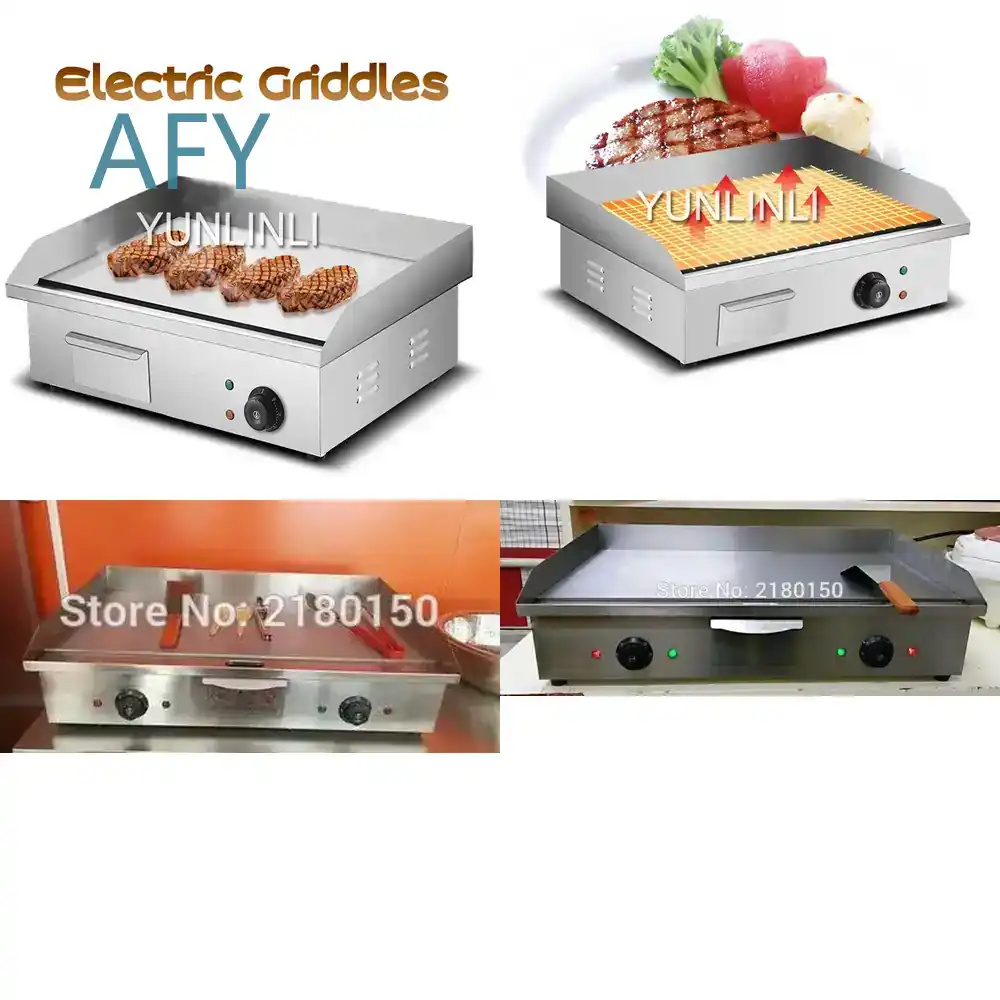 Electric Griddle Flat Top - Elektrische Grillplatten für Teppanyaki-Ausstattung Kommerzieller Edelstahl-Grill