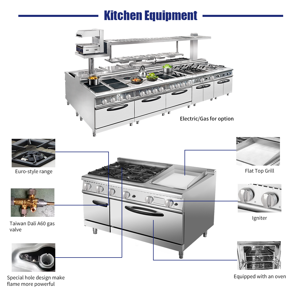 Premium-Hotel-Restaurant-Küche – Commercial Kitchen Usa Bewertung und Preis