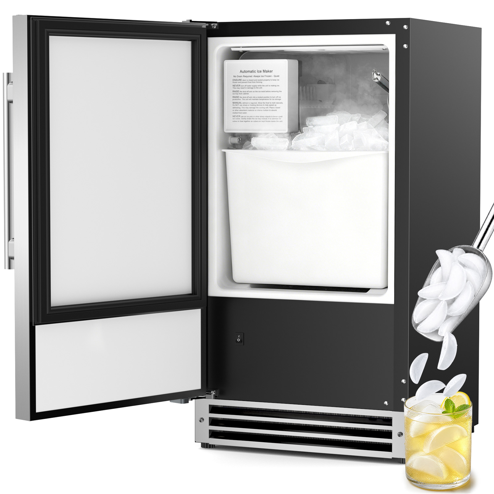 Unterbau-Eismaschine, Halbmond – Commercial Kitchen Bin Bewertung und Preis
