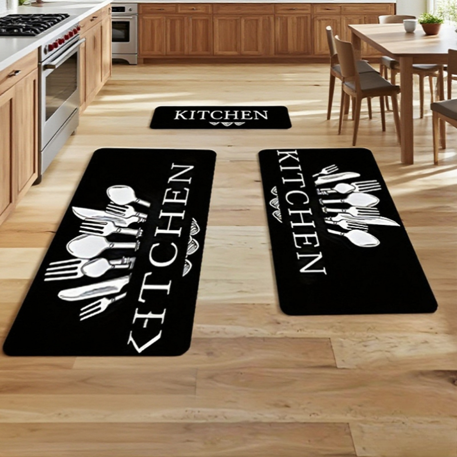 Lange, rutschfeste, bedruckte  – Kitchen Flooring Commercial Bewertung und Preis
