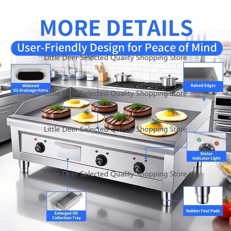 16 mm kommerzielle Restaurant- – Electric Griddle Flat Top Bewertung und Preis