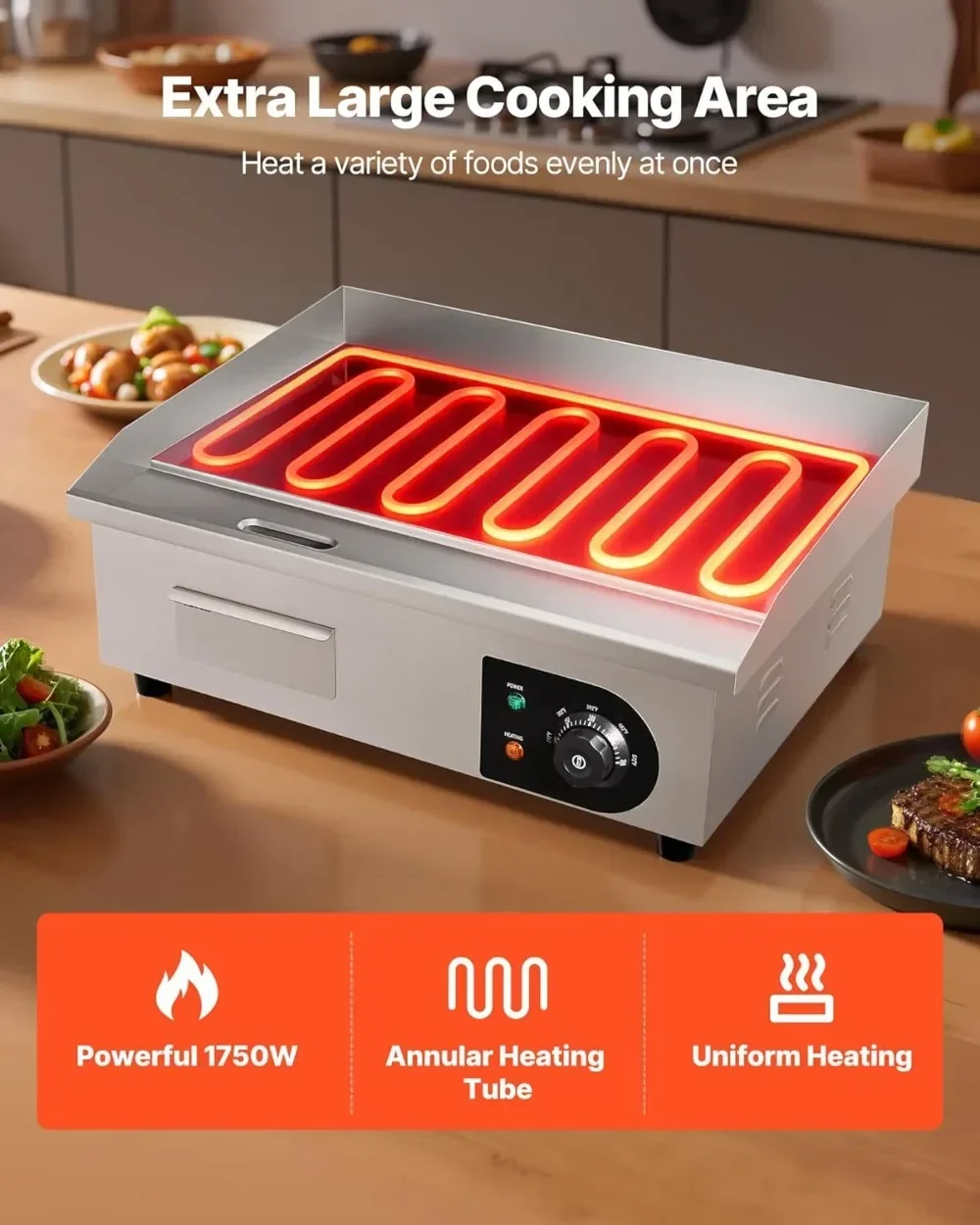 Meistverkaufter Kommerzieller  – Electric Griddle Flat Top Bewertung und Preis