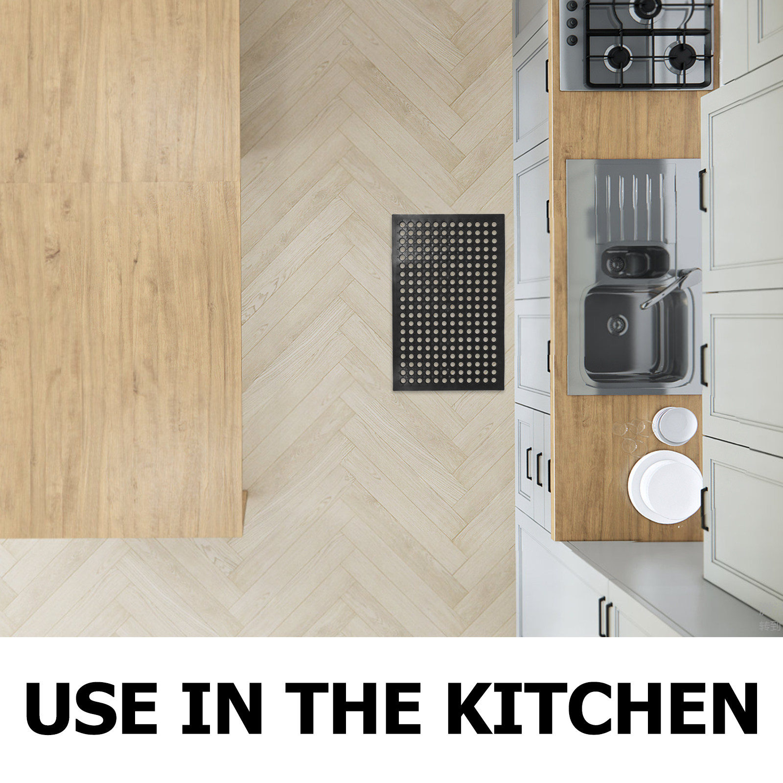 Rutschfeste Gummi-Küchenmatte, – Kitchen Flooring Commercial Bewertung und Preis