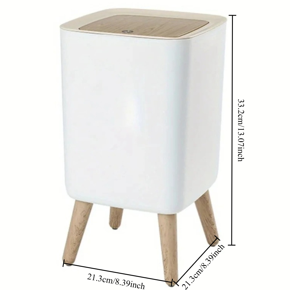 10L Weißer Holz-Mülleimer mit  – Commercial Kitchen Bin Bewertung und Preis