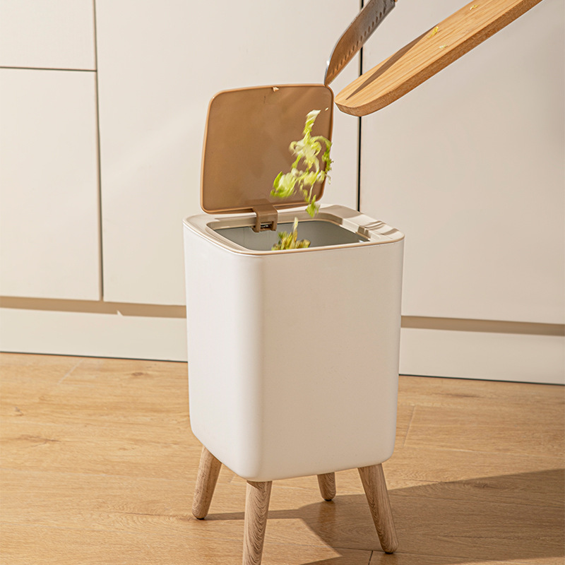10L Weißer Holz-Mülleimer mit  – Commercial Kitchen Bin Bewertung und Preis