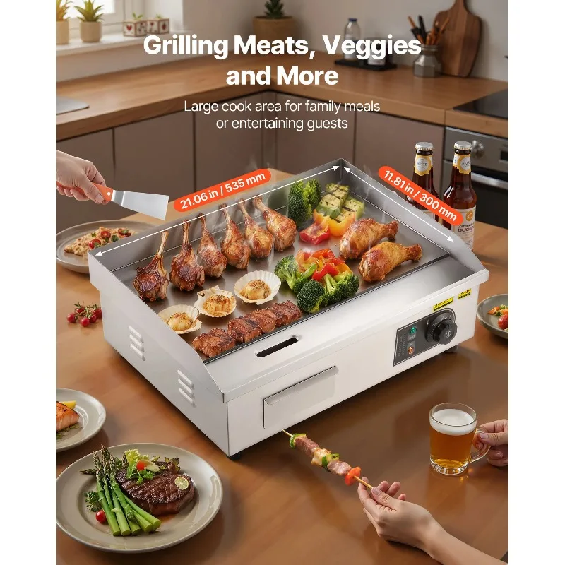 【Premium】SucceBuy Gewerbliche  – Electric Griddle Flat Top Bewertung und Preis