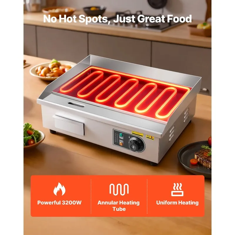 【Premium】SucceBuy Gewerbliche  – Electric Griddle Flat Top Bewertung und Preis